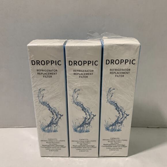 Droppic Refrigerator Replacement Filter Lot Of 4(12) Compatible LG Lt700P New - Picture 7 of 8